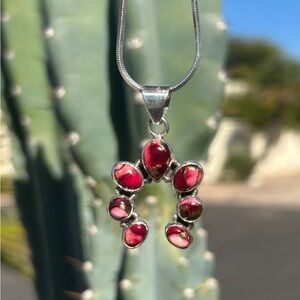 ROSE DAHLIA STERLING SILVER HANDMADE NAJA PENDANT